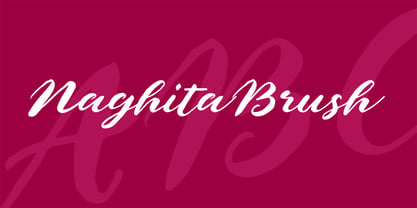 Naghita Brush Font Poster 1