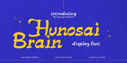 Hunosai Brain Font Poster 1