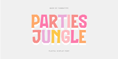 Parties Jungle Font Poster 1