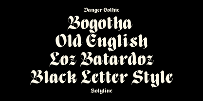 Danger Gothic Font Poster 11