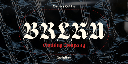 Danger Gothic Font Poster 5
