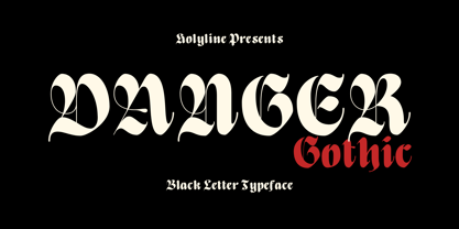 Danger Gothic Font Poster 1