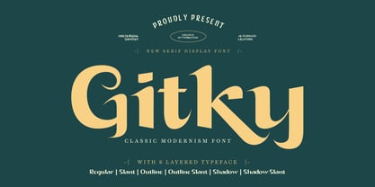 Gitky Font Poster 1