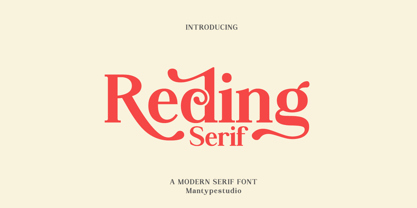 Reding Font Poster 1