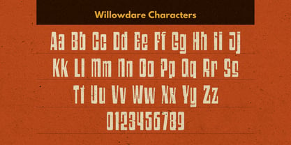 Willowdare Font Poster 10