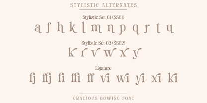Gracious Bowing Font Poster 10