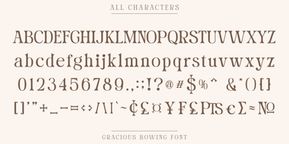 Gracious Bowing Font Poster 8
