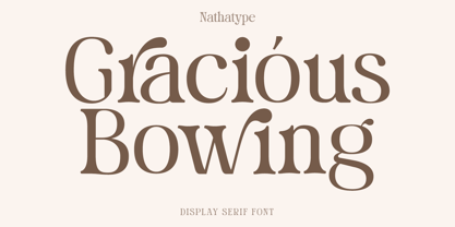 Gracious Bowing Font Poster 1