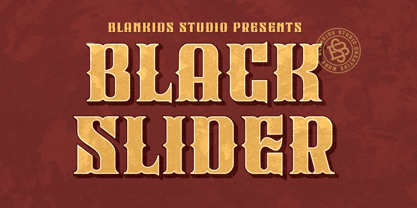 Black Slider Font Poster 1