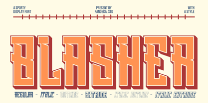 Blasher Font Poster 1