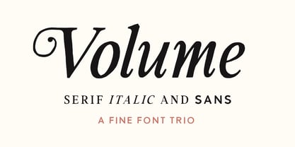 Volume TC Font Poster 1