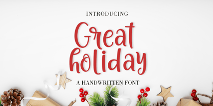 Great holiday Font Poster 1