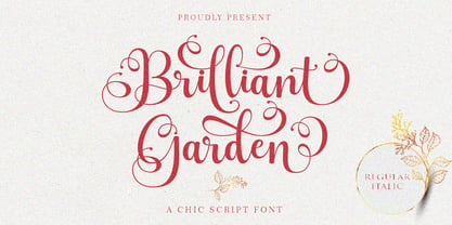 Brilliant Garden Font Poster 1