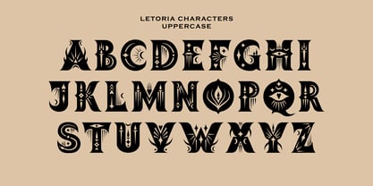 Letoria Bohemian Font Poster 4