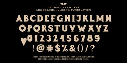 Letoria Bohemian Font Poster 6