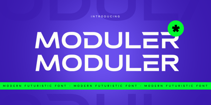 Moduler Font Poster 13