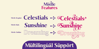 Mistle Bold Font Poster 2