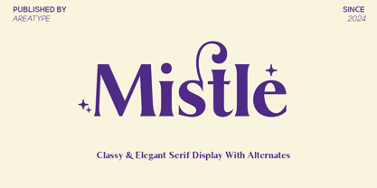 Mistle Bold Font Poster 1