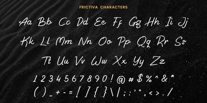 Frictiva Font Poster 3