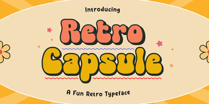 Retro Capsule Font Poster 1