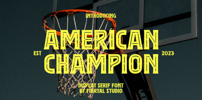 American Champion Font Poster 1