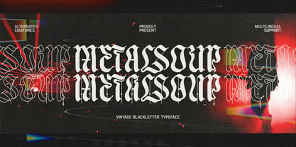 Metalsoup Font Poster 1