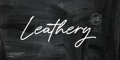 Leathery Font Poster 12