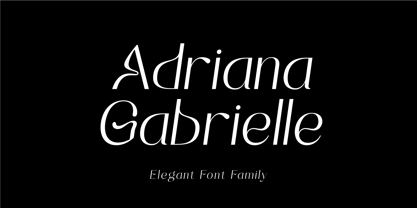 Adriana Gabrielle Font Poster 1