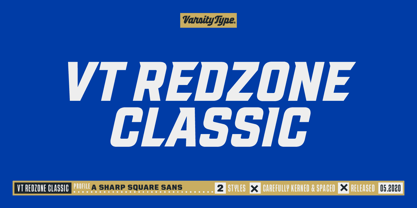 VT Redzone Classic Font Poster 1