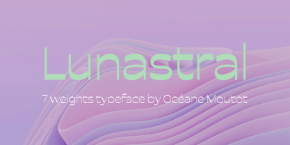 Lunastral Font Poster 1