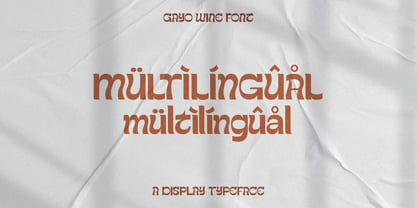 Gayo Wine Font Poster 12