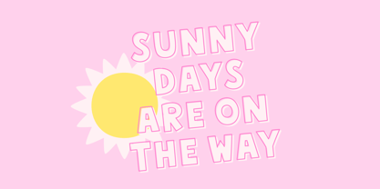 MTF Sunny Days Font Poster 3