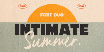 Intimate Summer Font Poster 1