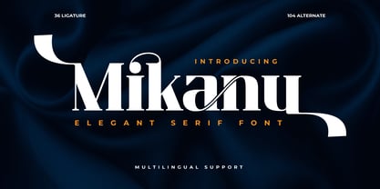Mikanu Font Poster 1