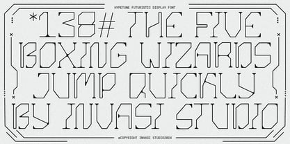 Hypetune Font Poster 2