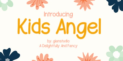 Kids Angel Font Poster 1