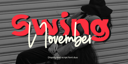 November Swing Duo Font Poster 1