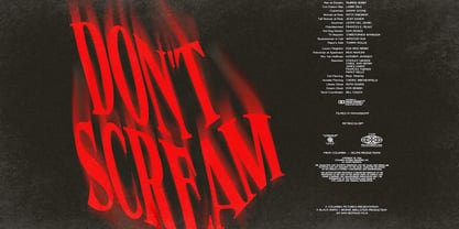 The Fright House Font Poster 5