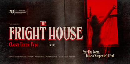The Fright House Font Poster 1