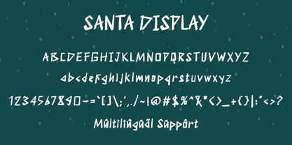 Santa Display Font Poster 5