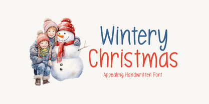 Wintery Christmas Font Poster 1