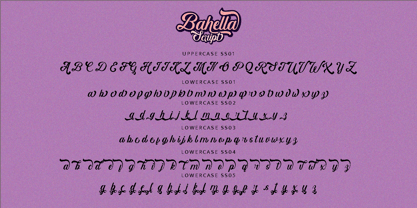 Bahella Script Font Poster 11