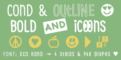Eco Hand Kid Font Poster 6