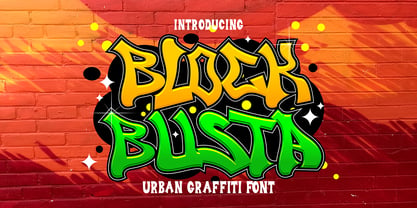 Block busta Font Poster 1
