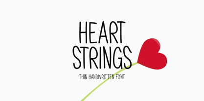Heart Strings Font Poster 1
