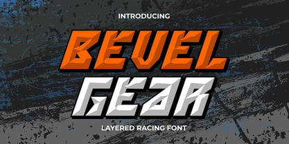 Bevel Gear Font Poster 1