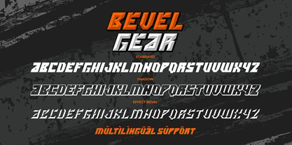 Bevel Gear Font Poster 2