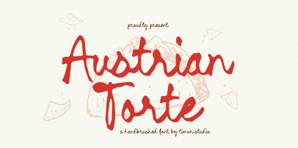 Austrian Torte Font Poster 1