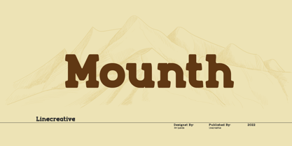Mounth Font Poster 1