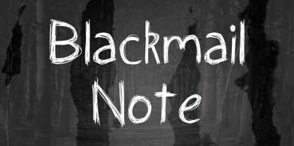 Blackmail Note Font Poster 1